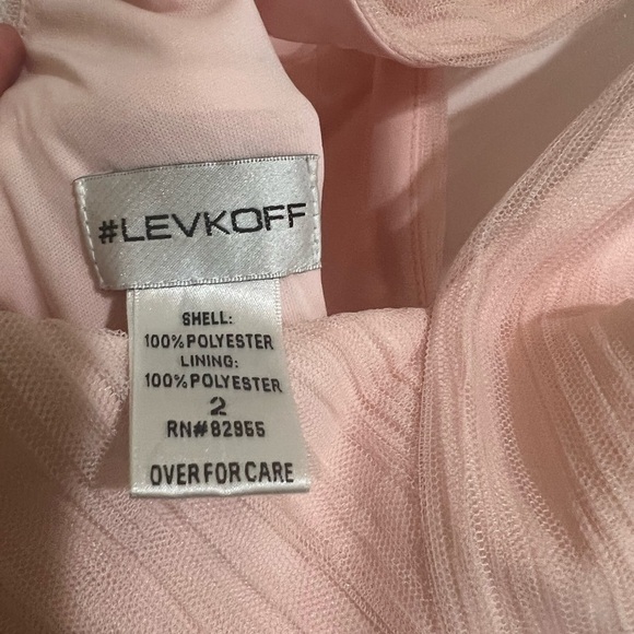 Bill levkoff blush chiffon bridesmaid gown size 2 - Picture 7 of 7